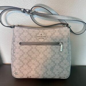 Kate Spade Sparkly Gray Crossbody Bag